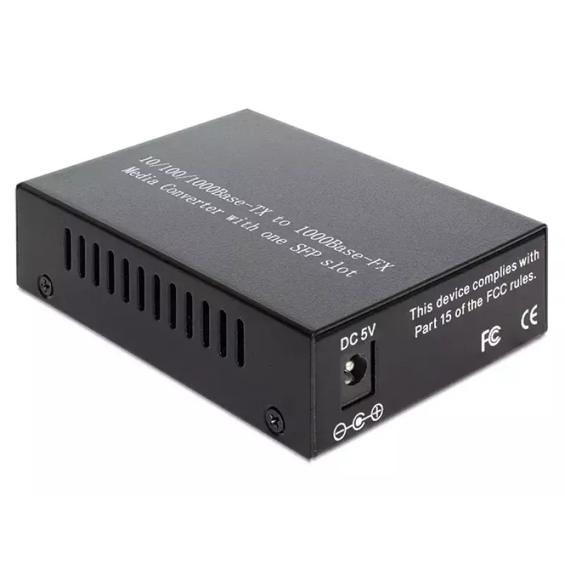DeLOCK mediakonvertor 1000Base-T na SFP 1000 Mbit/s čierny