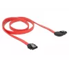 SATA kábel DeLOCK 83970 0,7 m SATA 7-pinový čierny červený