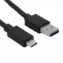 USB kábel Helos 181542 USB 3.2 Gen 2 1 m USB A USB C čierny