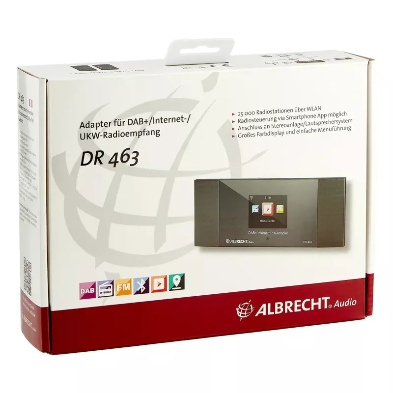 Albrecht DR 463 prenosné digitálne rádio sivá