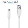USB kábel PureLink IS2610-010 USB 3.2 Gen 2 1m USB-C USB-A biely