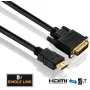 HDMI-DVI kábel PureLink PI3000-005 0,5 m