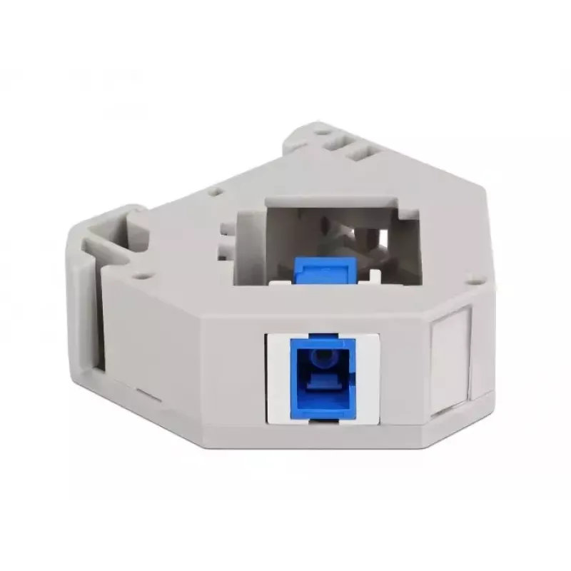 Keystone modul DELOCK 87164 — SC-SC adaptér, farby: modrý/sivý/biely, 60,1×59,4×21,6 mm