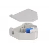 Keystone modul DELOCK 87164 — SC-SC adaptér, farby: modrý/sivý/biely, 60,1×59,4×21,6 mm