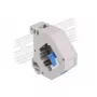 Keystone modul DELOCK 87164 — SC-SC adaptér, farby: modrý/sivý/biely, 60,1×59,4×21,6 mm