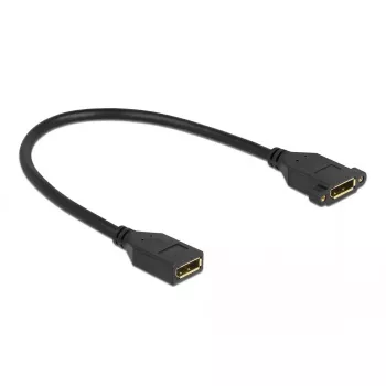 DisplayPort kábel konektor samica na konektor samica pre montáž do panelu DeLOCK 87099