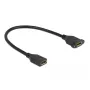 DisplayPort kábel konektor samica na konektor samica pre montáž do panelu DeLOCK 87099