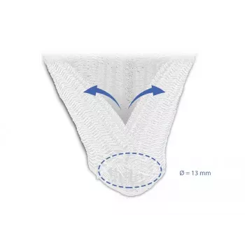 Opletená hadica DeLOCK 20808 5 m x 13 mm biela
