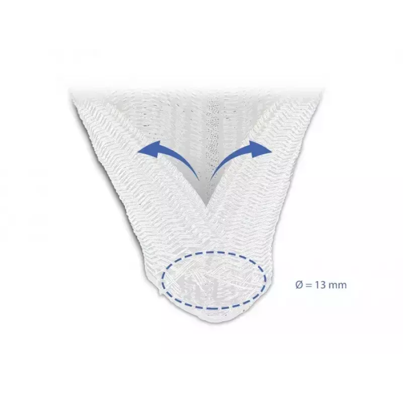 Opletená hadica DeLOCK 20808 5 m x 13 mm biela