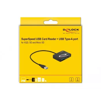 Čítačka kariet DeLOCK 91756 čierna MicroSD SD MMC USB 5 Mbit/s