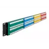 DeLOCK 19 palcov patch panel 48 portov Cat.5e 2HE farebný RJ-45