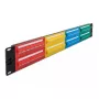 DeLOCK 19 palcov patch panel 48 portov Cat.5e 2HE farebný RJ-45