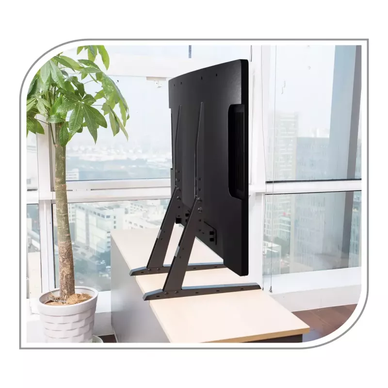 PureLink PureMounts PM-TVS-02 podlahový stojan na TV pre ploché obrazovky 81-165 cm (32-65 palcov), oceľ, čierny