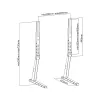 PureLink PureMounts PM-TVS-02 podlahový stojan na TV pre ploché obrazovky 81-165 cm (32-65 palcov), oceľ, čierny
