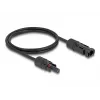 DeLOCK DL4 Solárny kábel 4 mm² samec na samica 1 m čierny