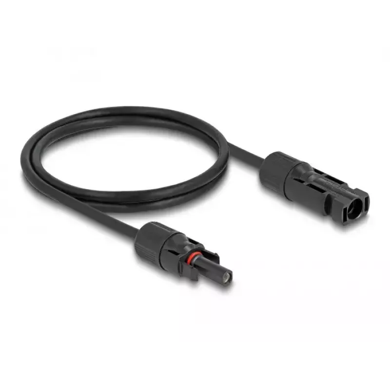 DeLOCK DL4 Solárny kábel 4 mm² samec na samica 1 m čierny