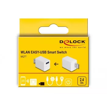 Smart zásuvka DeLOCK 11828 interiér Wi-Fi 2 A biela