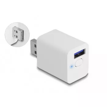 Smart zásuvka DeLOCK 11828 interiér Wi-Fi 2 A biela
