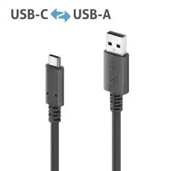 USB kábel PureLink PI6100-020 2m USB 3.2 Gen 2 USB A USB C čierny