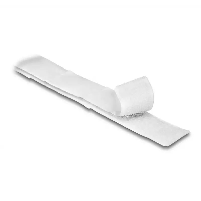 DeLOCK suchý zips samolepiaci D 10 m x Š 20 mm biely