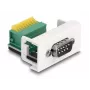 DeLOCK Easy 45 modul D-Sub 9-polový konektor samec na svorkovnicu 22,5 x 45 mm