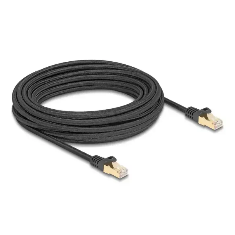 DeLOCK RJ45 sieťový kábel Cat.6A S/FTP 10m čierny