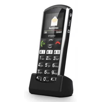 Smartphone Emporia SIMPLICITY-LTE 5,08 cm (2 palce) 1200 mAh čierna, strieborná
