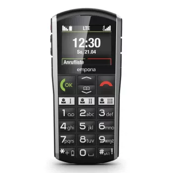 Smartphone Emporia SIMPLICITY-LTE 5,08 cm (2 palce) 1200 mAh čierna, strieborná