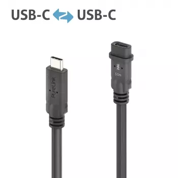 USB kábel PureLink PI6630-030 USB4 Gen 2x2 3 m USB C čierny
