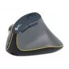 BakkerElkhuizen FastForward myš, pravácka, vertikálny dizajn, optická, RF Wireless + Bluetooth + USB Type-C, 500 DPI, sivá