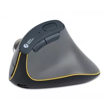 BakkerElkhuizen FastForward myš, pravácka, vertikálny dizajn, optická, RF Wireless + Bluetooth + USB Type-C, 500 DPI, sivá