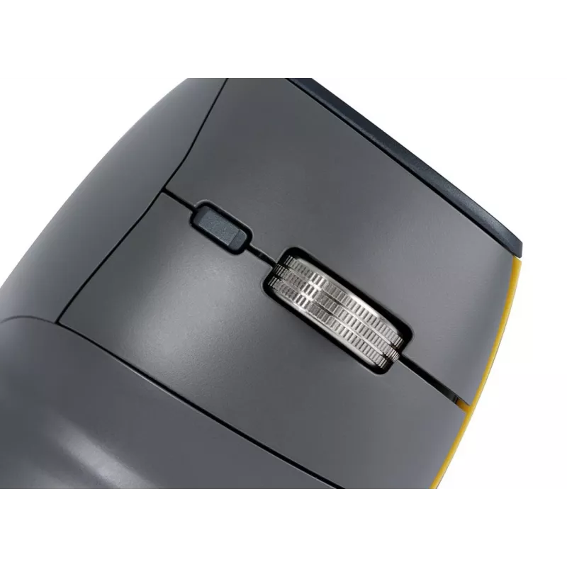 BakkerElkhuizen FastForward myš, pravácka, vertikálny dizajn, optická, RF Wireless + Bluetooth + USB Type-C, 500 DPI, sivá