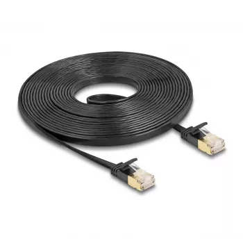Sieťový kábel DeLOCK RJ45 Cat.6A konektor samec na konektor samec U/FTP 5m čierny