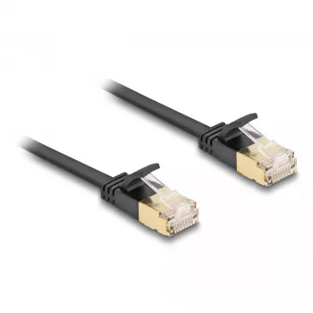 Sieťový kábel DeLOCK RJ45 Cat.6A konektor samec na konektor samec U/FTP 5m čierny