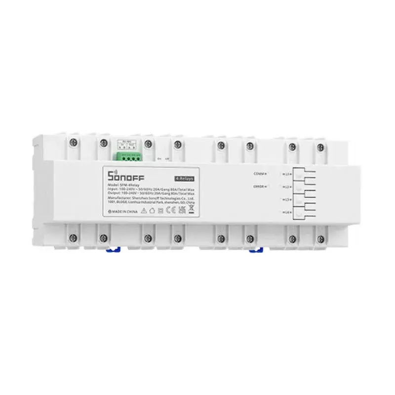 Inteligentný vypínač Sonoff SPM-4Relay 4-kanálový Wi‑Fi relé modul 4×20A
