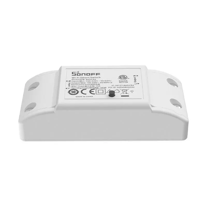 Smart vypínač Sonoff BASICR4 10A ESP32 — Wi‑Fi relé modul pre automatizáciu domu
