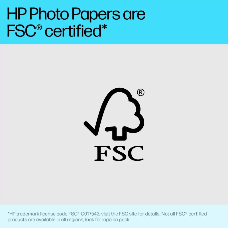 HP 49V51A Advanced fotopapier, lesklý, 4 x 12 palcov (102 x 305 mm), 250 g/m², 65 lb, 10,5 mil, 10 listov