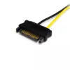 StarTech.com 15,2 cm SATA napájací na 8-pin PCI Express napájací kábel grafickej karty adaptér