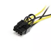 StarTech.com 15,2 cm SATA napájací na 8-pin PCI Express napájací kábel grafickej karty adaptér