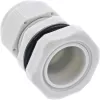Káblová priechodka InLine 6–12 mm nylon IP68 sivá, balenie 10 ks, vonkajší priemer 12 mm