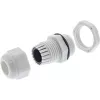 Káblová priechodka InLine 6–12 mm nylon IP68 sivá, balenie 10 ks, vonkajší priemer 12 mm