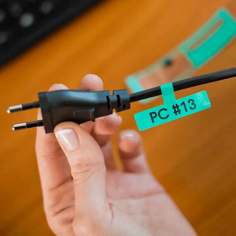 Brother FLE-7511 popisovacia páska čierna na zelenej