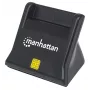 Manhattan 102025 USB-A čítačka kariet Smart/SIM, 480 Mbps (USB 2.0), stolná, stojaca
