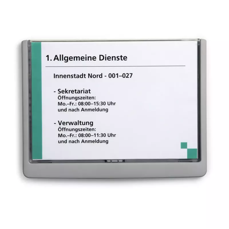 Durable 486637 držiak na štítky A5 plast grafit
