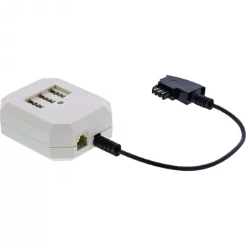 InLine TAE adaptér TAE-F nemecký samec / TAE NFF + RJ11 6P4C samica 0,2 m