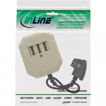 InLine TAE adaptér TAE-F nemecký samec / TAE NFF + RJ11 6P4C samica 0,2 m