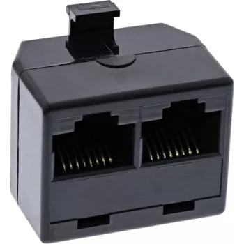InLine ISDN rozbočovač 1x RJ45 M / 2x RJ45 F bez zakončovacieho odporu