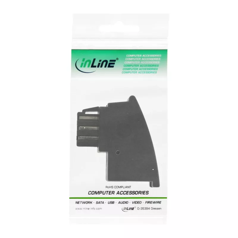 InLine TAE-F nemecký adaptér TAE-F nemecký konektor samec / RJ11 konektor samica