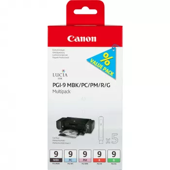 Canon PGI-9 MBK/PC/PM/R/G 5 atramentových kaziet multipack