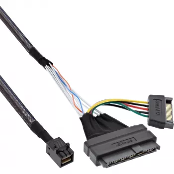 InLine U.2 prepojovací kábel, SSD s U.2 (SFF-8639) na SFF-8643 + napájanie, 0,75 m